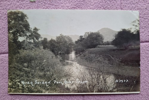 Postcard river severn pool - river,