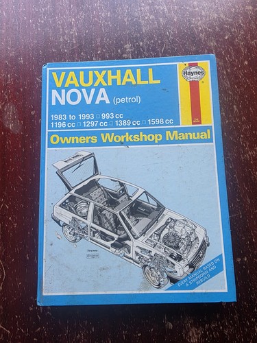 Vauxhall nova haynes manual - haynes,