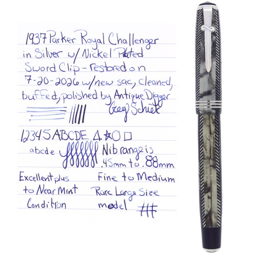 1937 parker silver royal - silver,