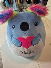 Personalised Name Squishmallow like Blue Koala Bear Plushie plush pillow cuddly 