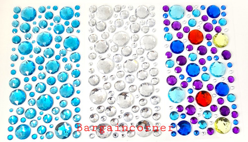 Rhinestone stickers round - rhinestone,