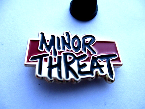 Minor threat punk metal badge - punk,