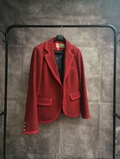 Joules Tweed Jacket US 10 Cherry GRANDSTAND Blazer Hacking Country Races Wool Bl