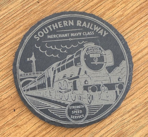 Crafted slate coaster - crafted,