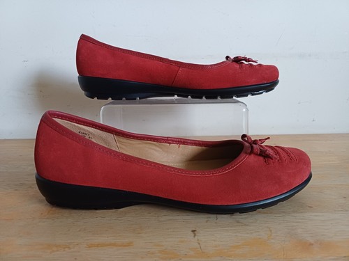 Hotter emmy red suede - hotter, leather