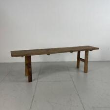 OLD RUSTIC ANTIQUE VINTAGE WOODEN BENCH COFFEE TABLE LARGE LB2