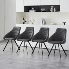 2Pcs Faux Leather Dining