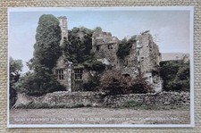 Ashover Eastwood Hall Ruins, Medieval Manor House Remains, Derbyshire Postcard 