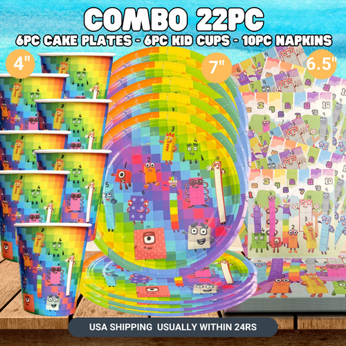 Number blocks decoration - blocks,