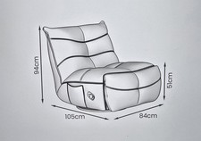 Recliner Sofa Seat  Single Dfs
