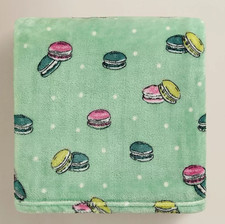 Macaroons Green Fleece Throw