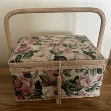 Pretty floral Sewing box  With