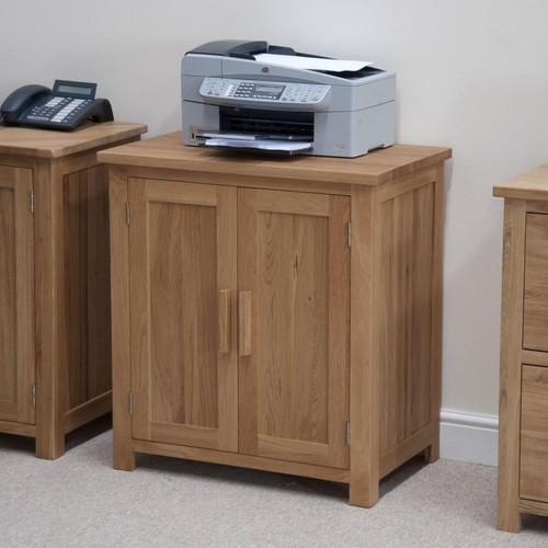 Solid oak printer cupboard - solid,