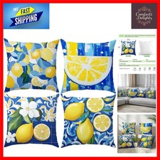 Vibrant Lemon Cushion Covers