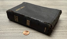 Rare VTG Compact ASV Bible 1901 / 1929; Meigs; Thomas Nelson; Leather Color Maps