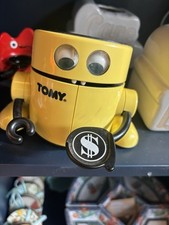 Tomy Mr Money Box Moneybox Robot Automatic Bank Robot Vintage