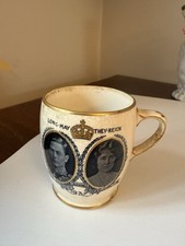 1937 Royal Coronation Cup George VI Elizabeth Vintage Memorabilia