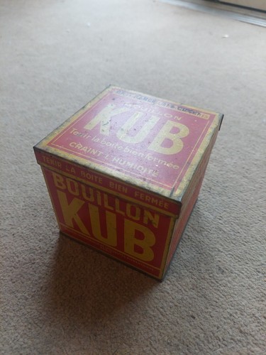 Vintage french bouillon kub - french, kub"