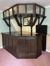 Beautiful Solid Oak Home Bar