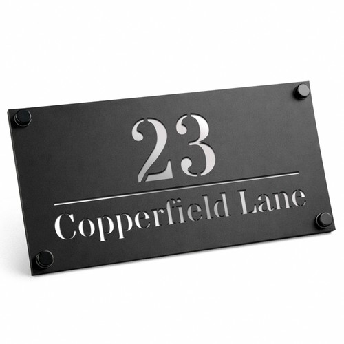 House number plaques - number,