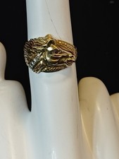 9ct Gold Horse Head Ring