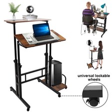 Height Adjustable Standing Desk Sit Stand Workstation Ergonomic Computer Table