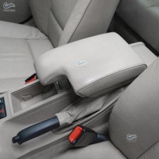 1pcs Gray Leather Center Armrest Console Lid Cover Skin For BMW 3er E46 1998-05