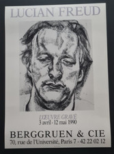 Lucian Freud Exhibition poster 1990 - Berggruen & Cie