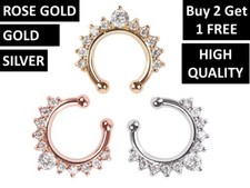 Fake Septum Clicker Nose Ring
