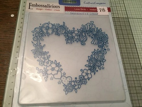 Embossalicious 6x6 lovebirds
