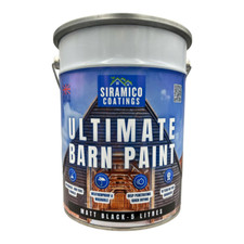 Barn Paint One Coat - Matt Black - 5 Litres - 10 Year Guarantee