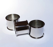 3 mixed BEADED NICKEL-SILVER