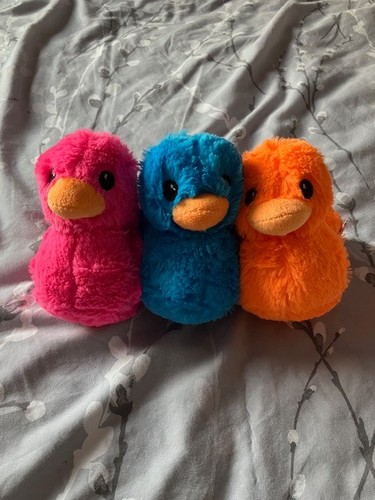 Duck soft toys with tags - 3x,