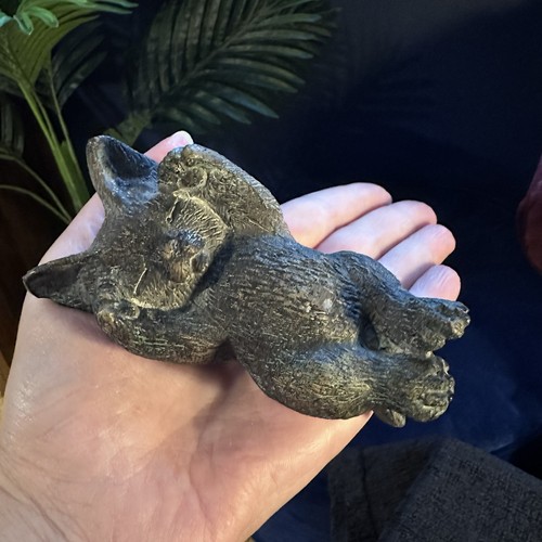 Vintage thomire sleeping cat - vintage,