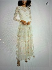 Monique Lhuillier Maxi Dress Flowers 