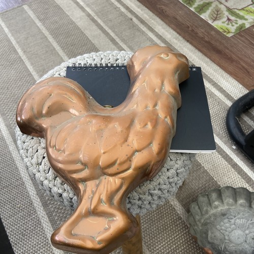 Copper tin lined rooster - copper,
