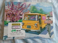 Morris J4 M10 10-12 cwt Van range brochure Mar 1962 UK market