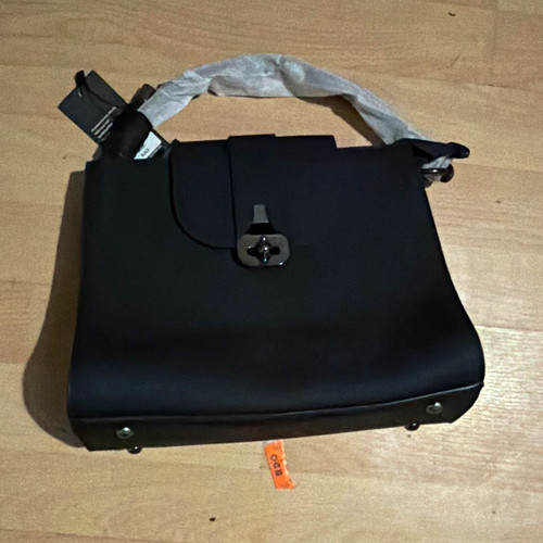 Pedra black faux leather - pedra,