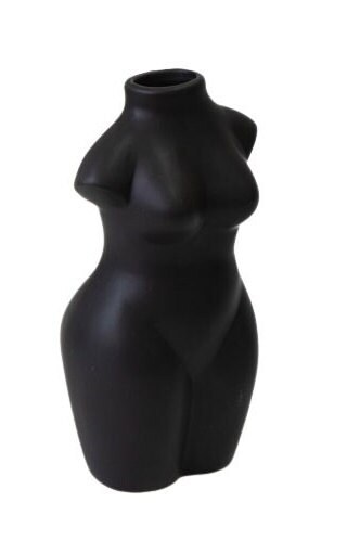 Ceramic female body vase - female,