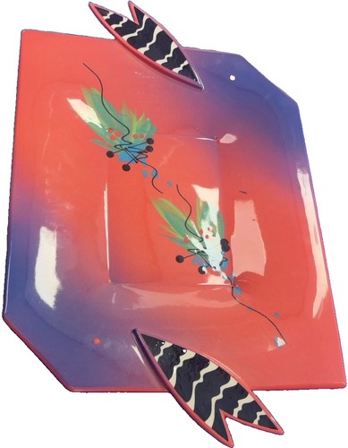 Hand painted ceramic - hand, platter