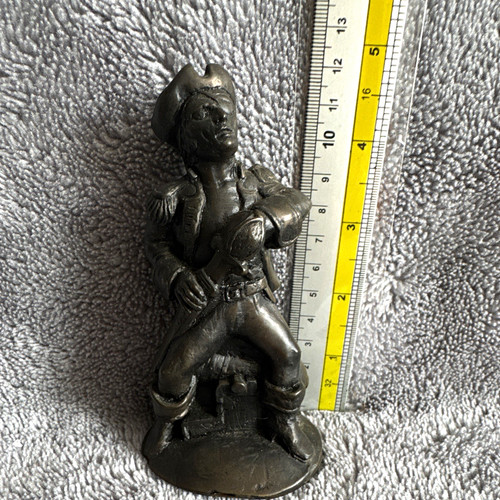 Metal pirate figurine - metal,