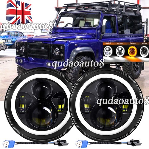 Pair led black halo - 7",
