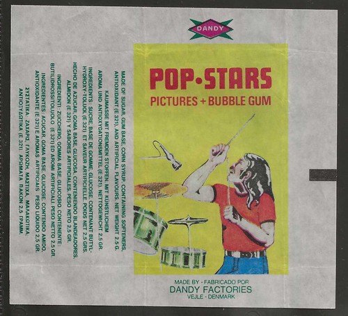 Dandy gum wrapper - dandy, wrapper-pop