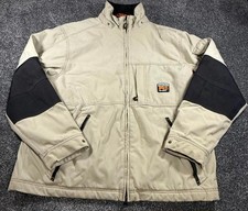 Mens Pro Series Timberland Jacket Work Chore Ski- Cream Beige Polyamide XL