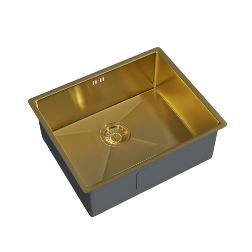 Flode 540x440mm brushed - flode, gold