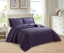 3 Piece Embossed Bedspread