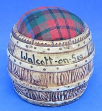 Tartan barrel design vintage