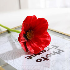 10Pcs Artificial Poppy PU Flowers Home Party Wedding Bouquet Outdoor Decoration