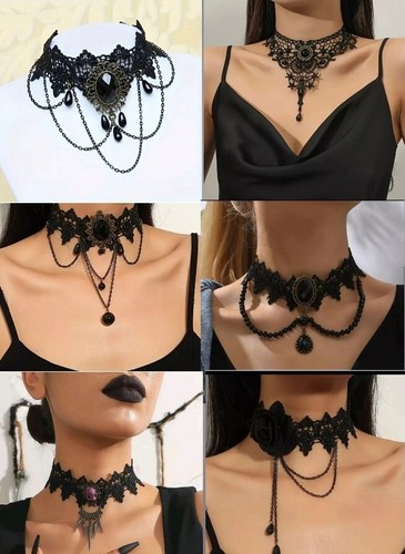 Vintage lace retro choker - vintage,