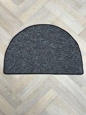 Grey Half Moon Door Rug Hall